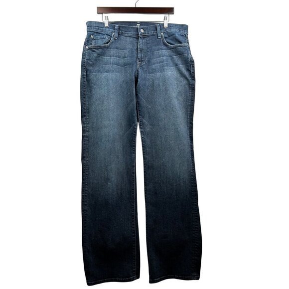 7 For All Mankind Austyn Men's Relaxed Fit Jeans Made in USA  Y2K Era Sz 36 - Picture 3 of 10